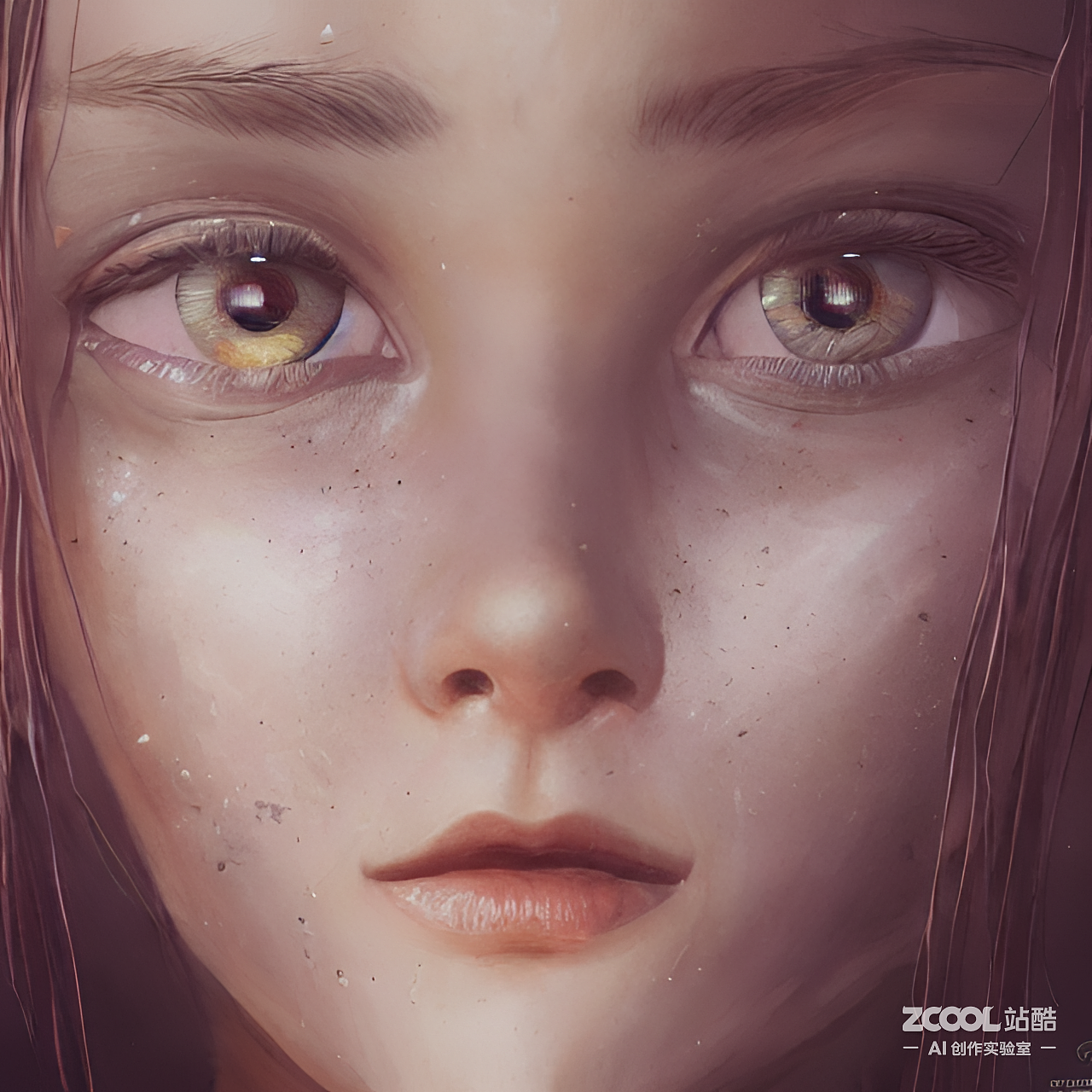 #AI创作实验室#这是一个漂亮的女孩,炯炯有神的「眼睛