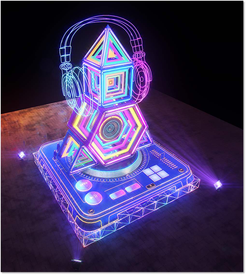 美陈 灯光 展览 《光音》