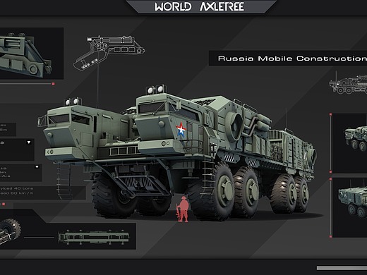 3d概念设计-俄罗斯基地车