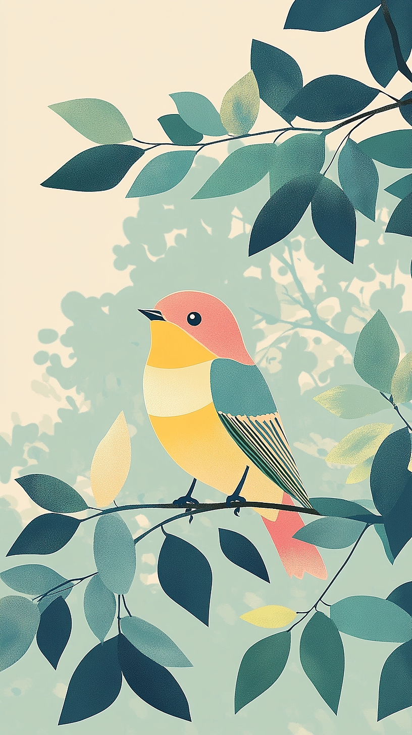 美丽的小鸟（图ZMzc4OTcyNTA0） - AI作品 - 站酷设计师燕紫Ai绘画原创素材 - 站酷ZCOOL