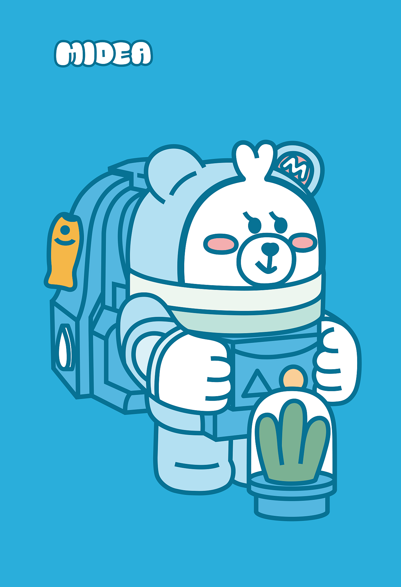 midea family 卡通形象延展及图案创意设计