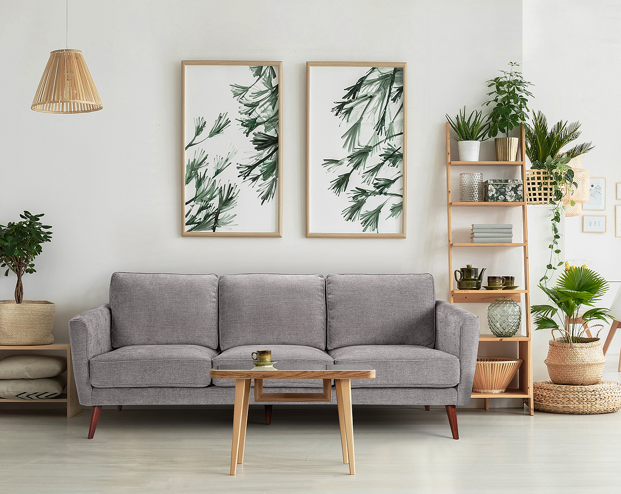 沙发PS场景图片