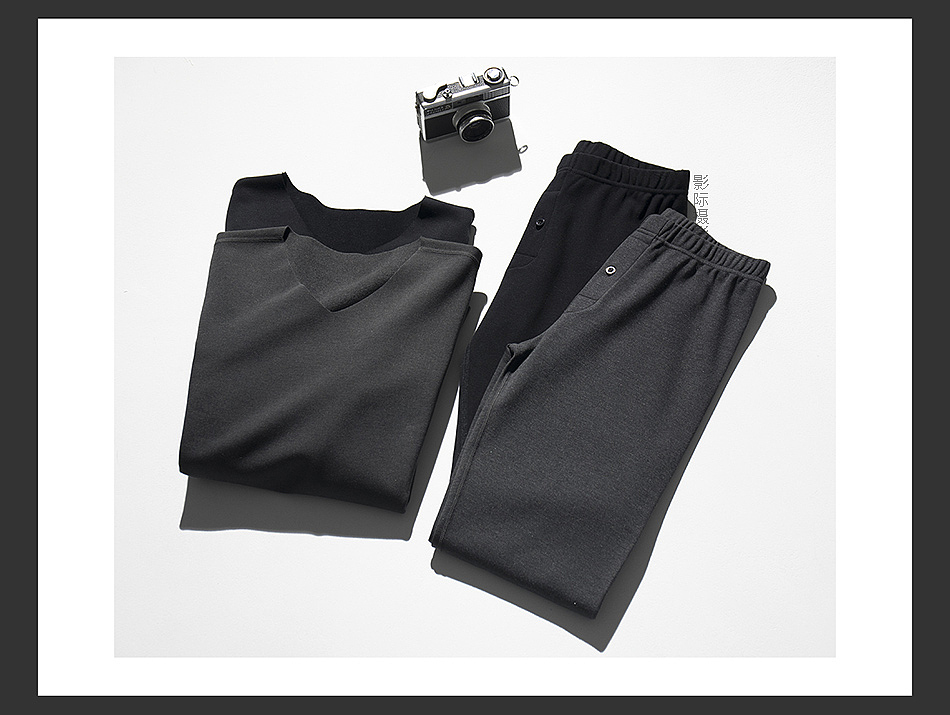 影际男士背心平铺拍摄