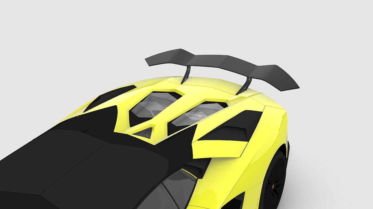兰博基尼700R尾翼设计建模（图ZMjk0MDE4NjM2） - 交通工具 - 站酷设计师爱车坊模玩原创素材 - 站酷ZCOOL