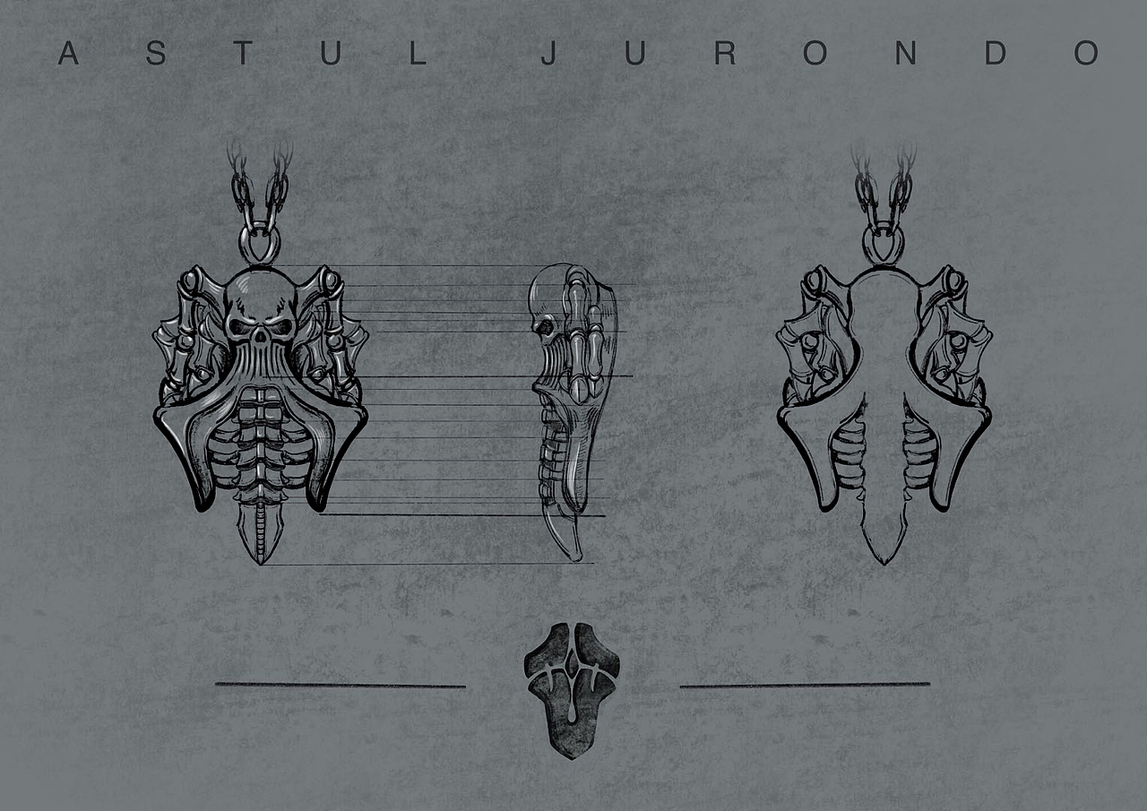 AstulJurondo居容台朋克首饰设计手稿（图ZMjAwMjgyMDA4） - 首饰设计 - 站酷设计师居容台原创素材 - 站酷ZCOOL