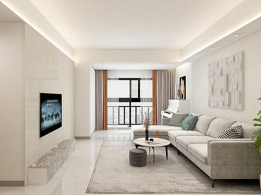 风格:“奶里奶气”实用型刚需三居室