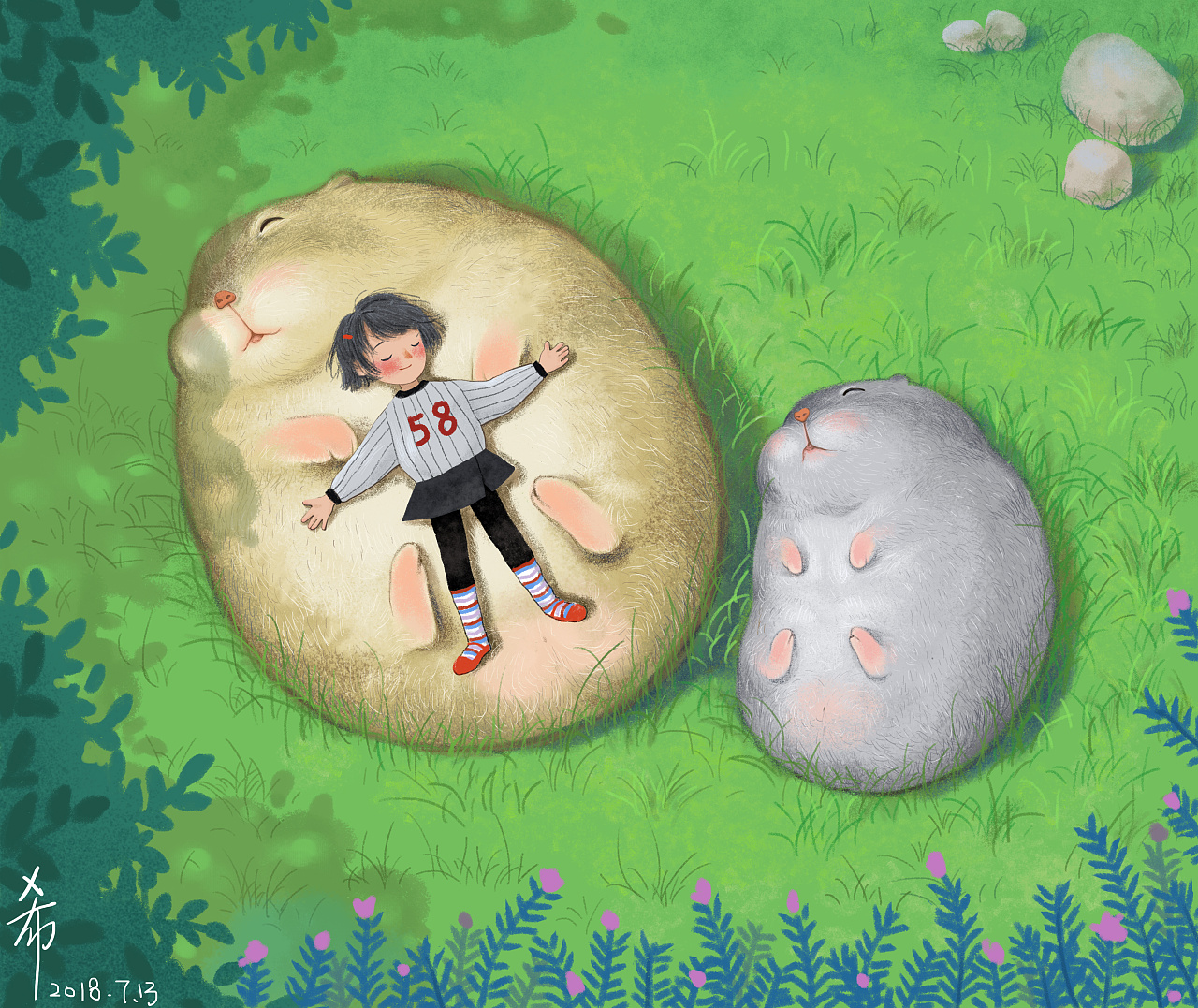 与肥仓鼠的下午