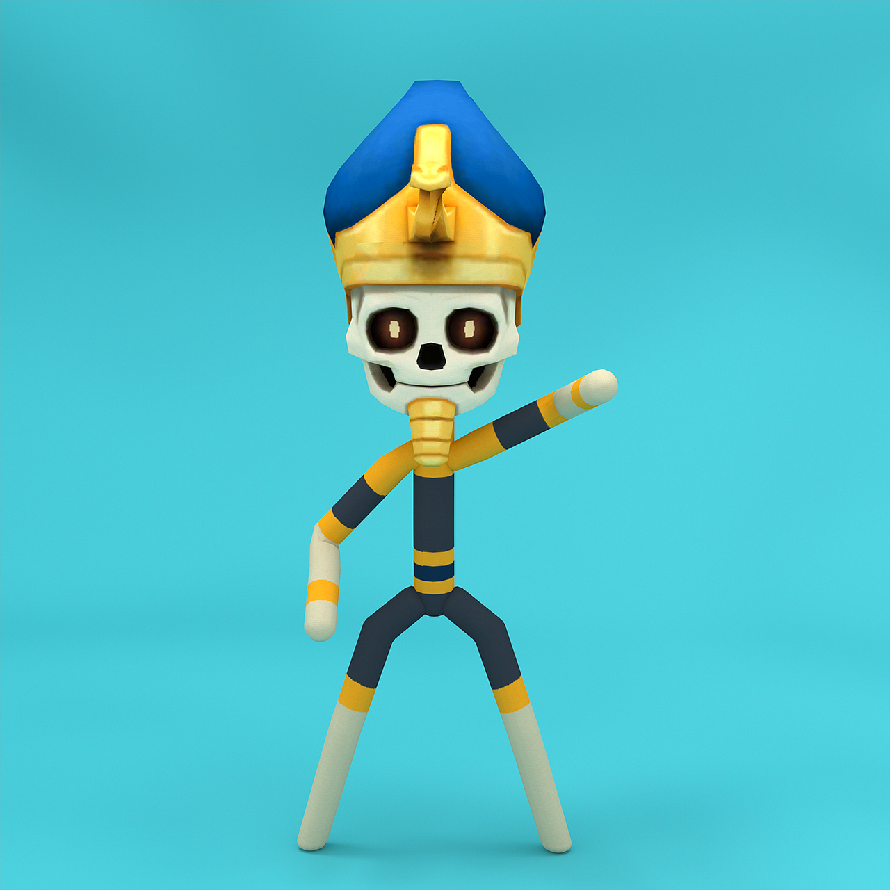 Cinema 4D 卡通火柴人角色建模渲染（图ZMjE1MTMwOTE2） - 人物/生物 - 站酷设计师文道洛月月原创素材 - 站酷ZCOOL