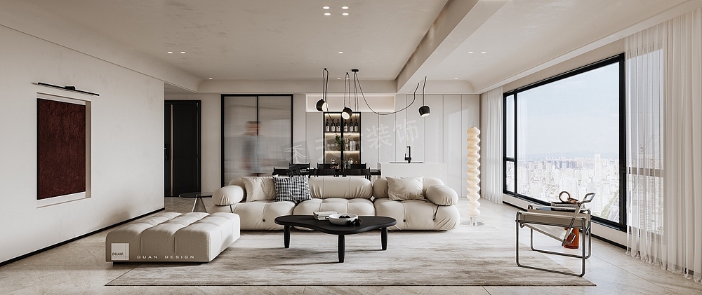 壹江郡三期大平层装修改造方案,天古梦空间段成钢