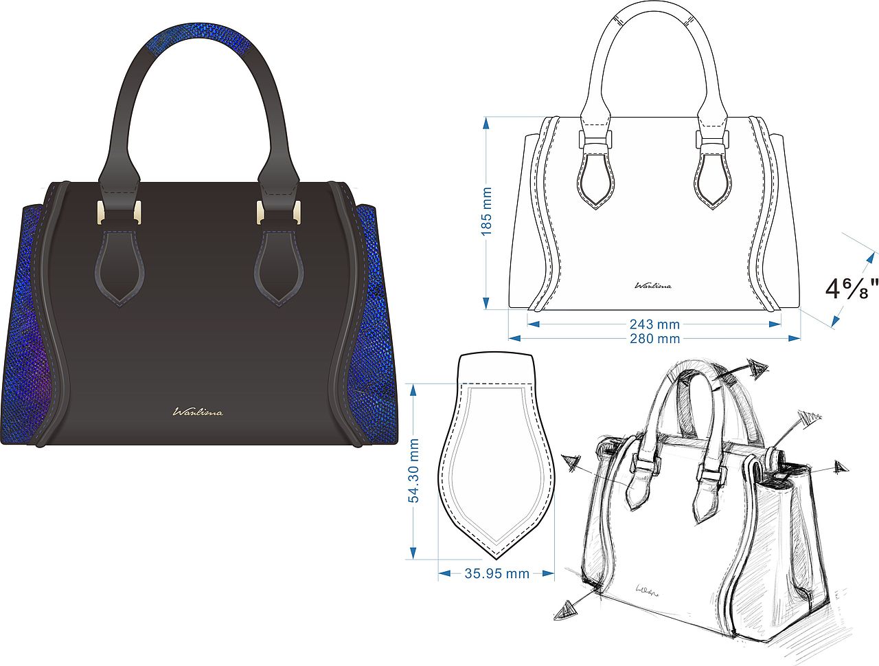 2016春夏卷边女包款（图ZNDI3NDkzNzY=） - 其他工业/产品 - 站酷设计师我信你个鬼哭狼嚎原创素材 - 站酷ZCOOL