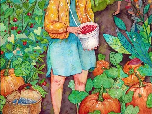 收获的季节（个人主页-ZNDE1Nzc0MDQ=） - 艺术插画 - 站酷设计师梵梵fine原创素材 - 站酷ZCOOL