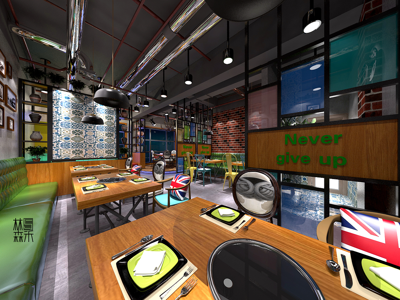 Allen家原创火锅（图ZMTM3MTA3Mjgw） - 酒店餐饮设计 - 站酷设计师南阳林与森禾装饰原创素材 - 站酷ZCOOL