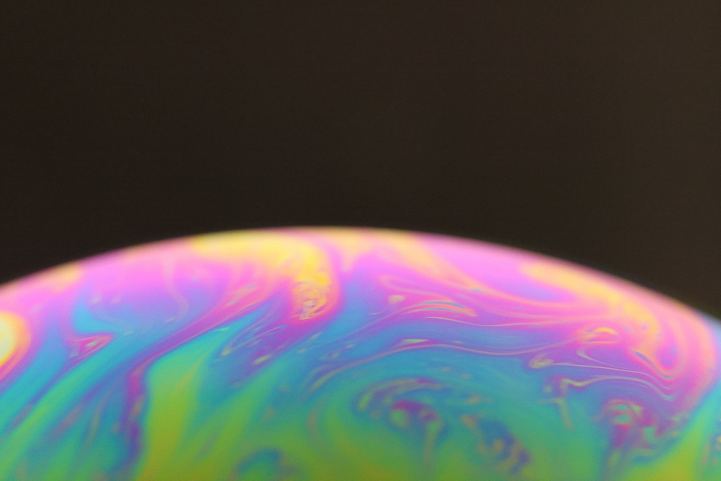 五彩斑斓五颜六色彩色泡泡图片素材壁纸第6集