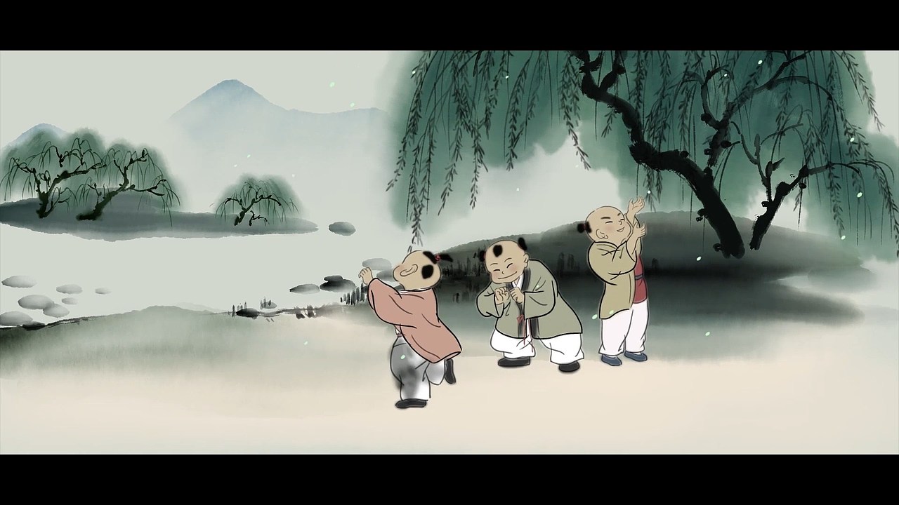 古诗动画《闲居初夏午睡起》中国风水墨动画