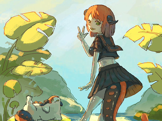 幻想生物设定和少女