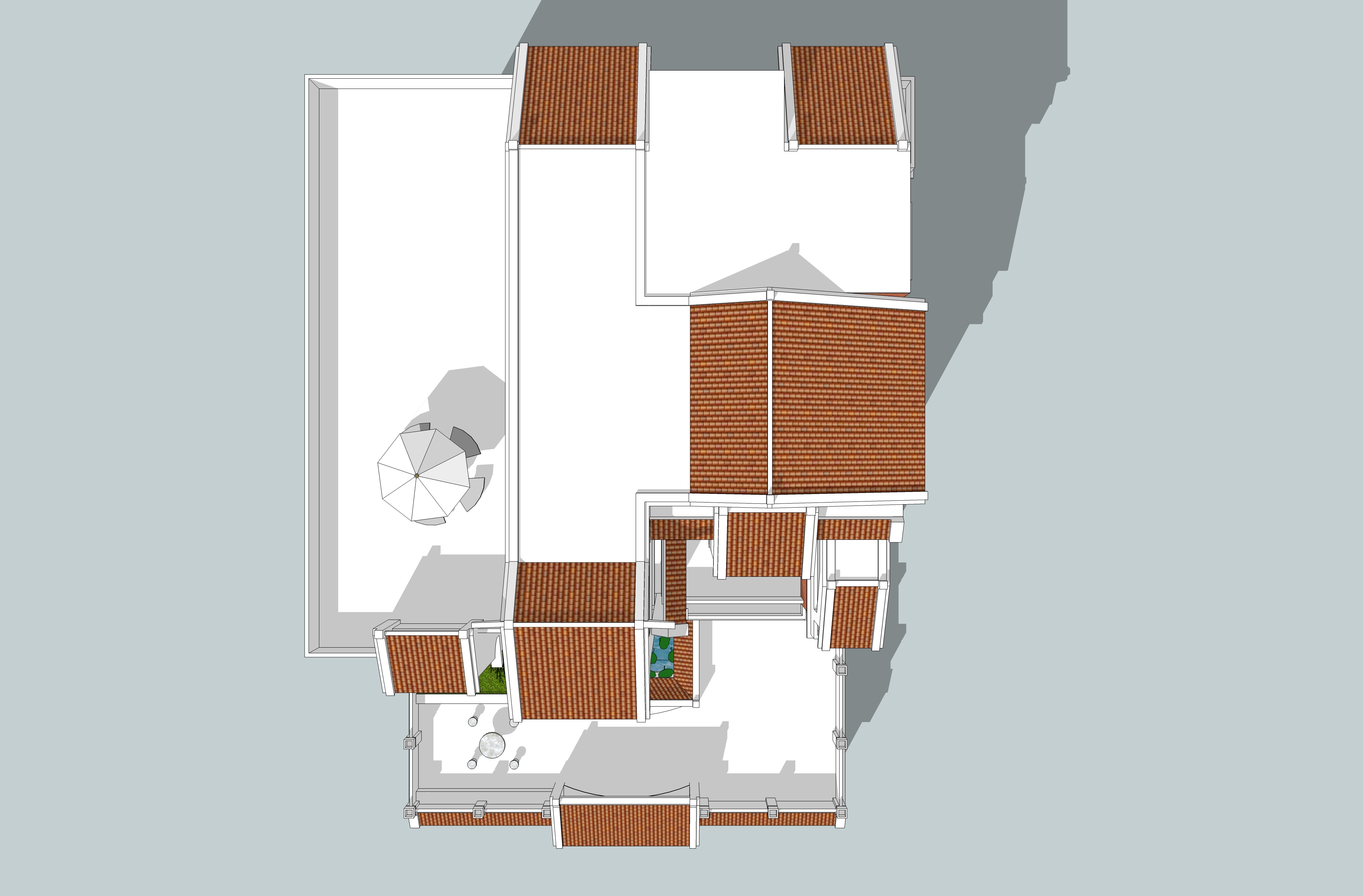房屋模型图 俯视图图片