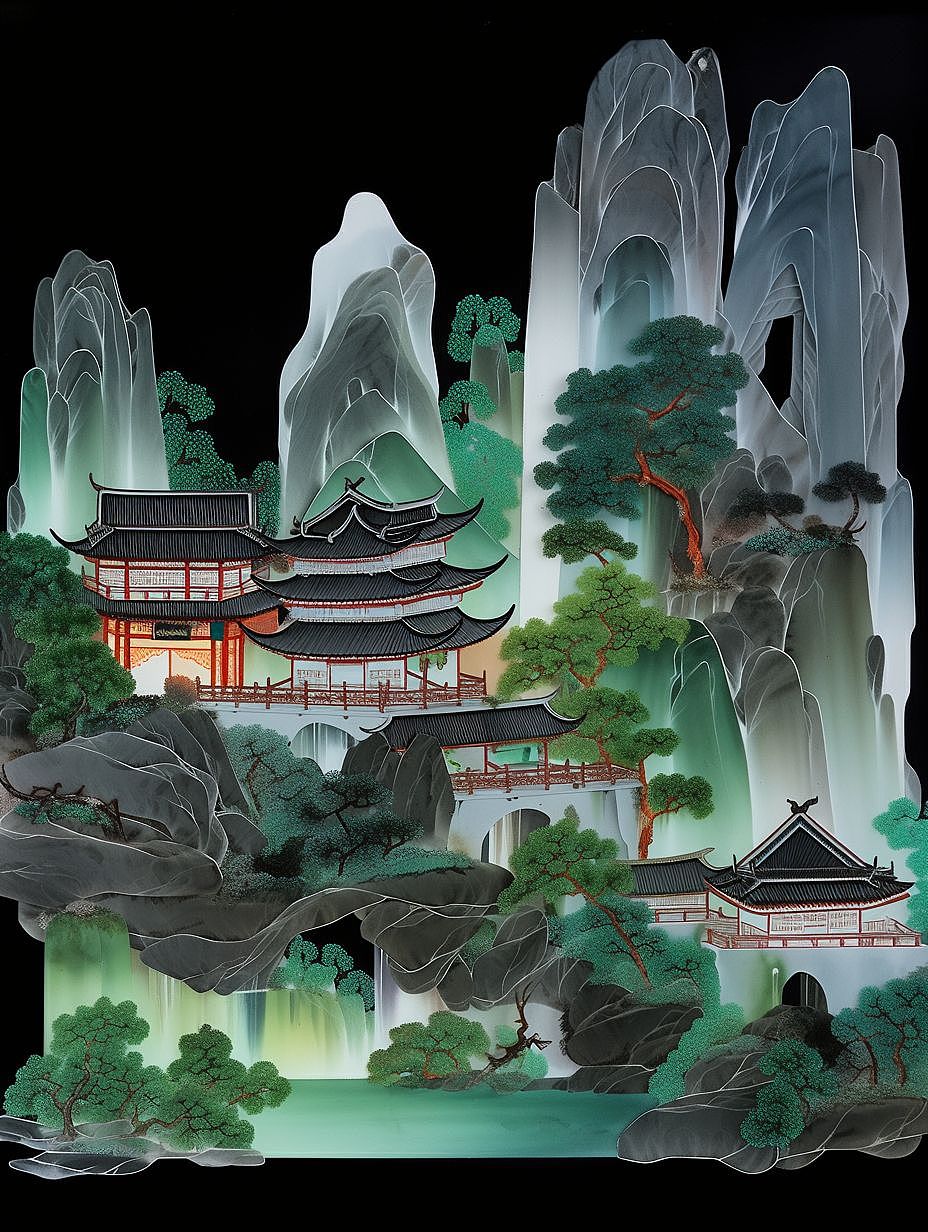 AIGC国风 | 不存在山水