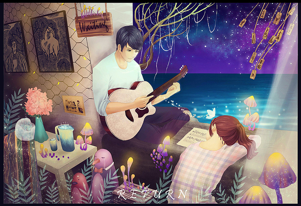 归来（图ZMTc5MDE1NDQ=） - 单幅漫画 - 站酷设计师夏讯原创素材 - 站酷ZCOOL