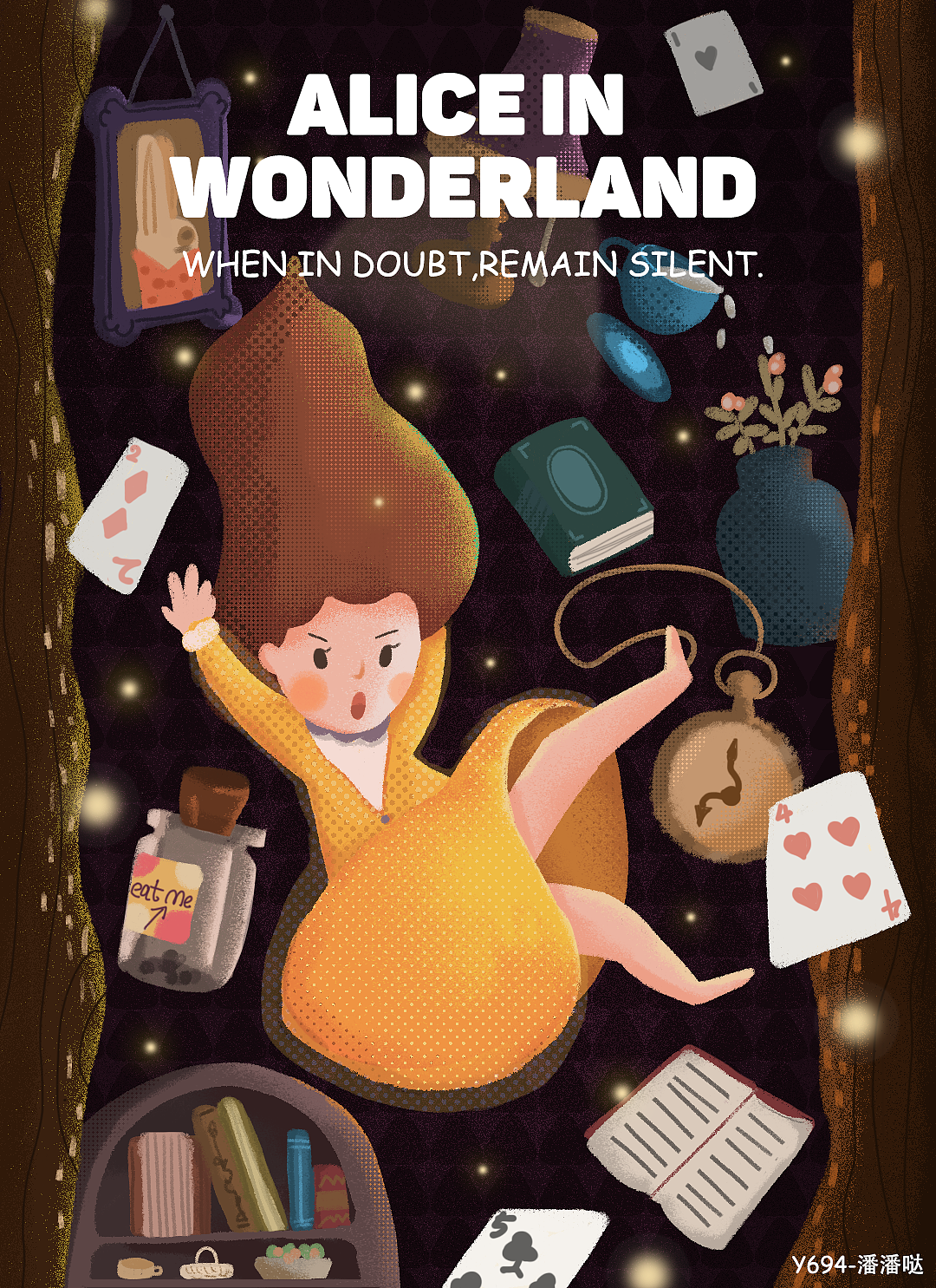 爱丽丝仙境奇遇-电影海报（图ZMTgwMTgyOTg4） - 创作习作 - 站酷设计师潘潘哒123原创素材 - 站酷ZCOOL