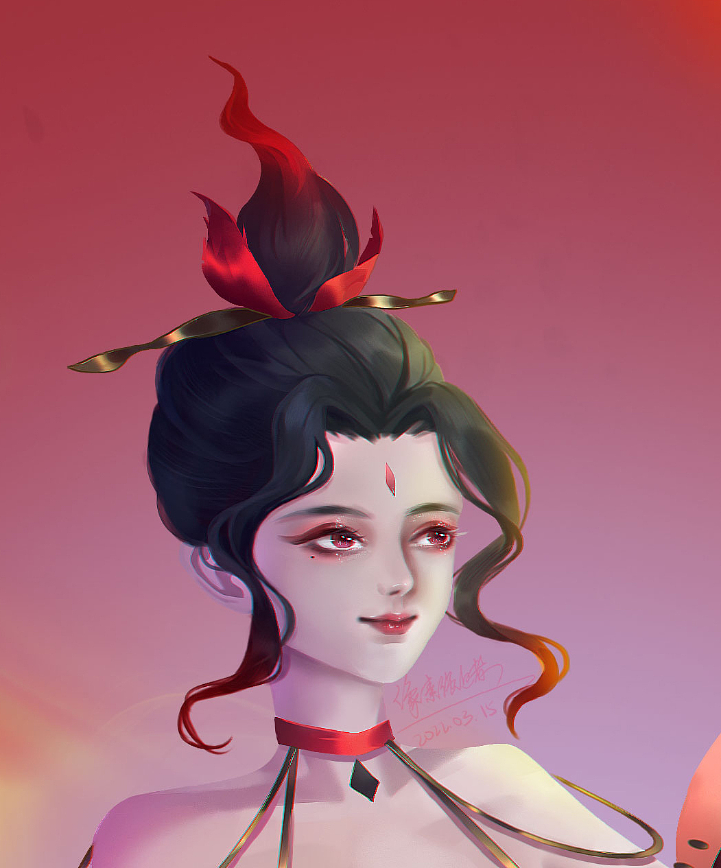 四大神兽之朱雀cg角色立绘