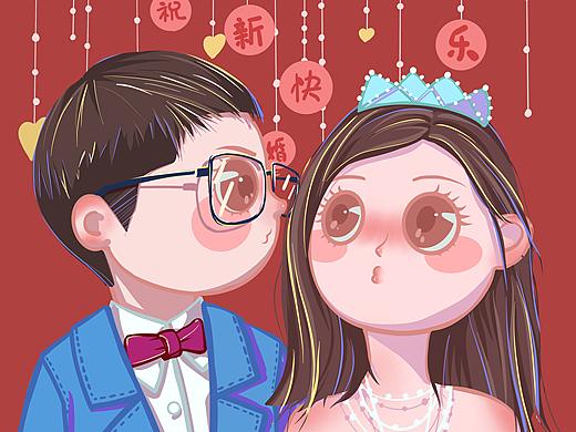 结婚照头像设计