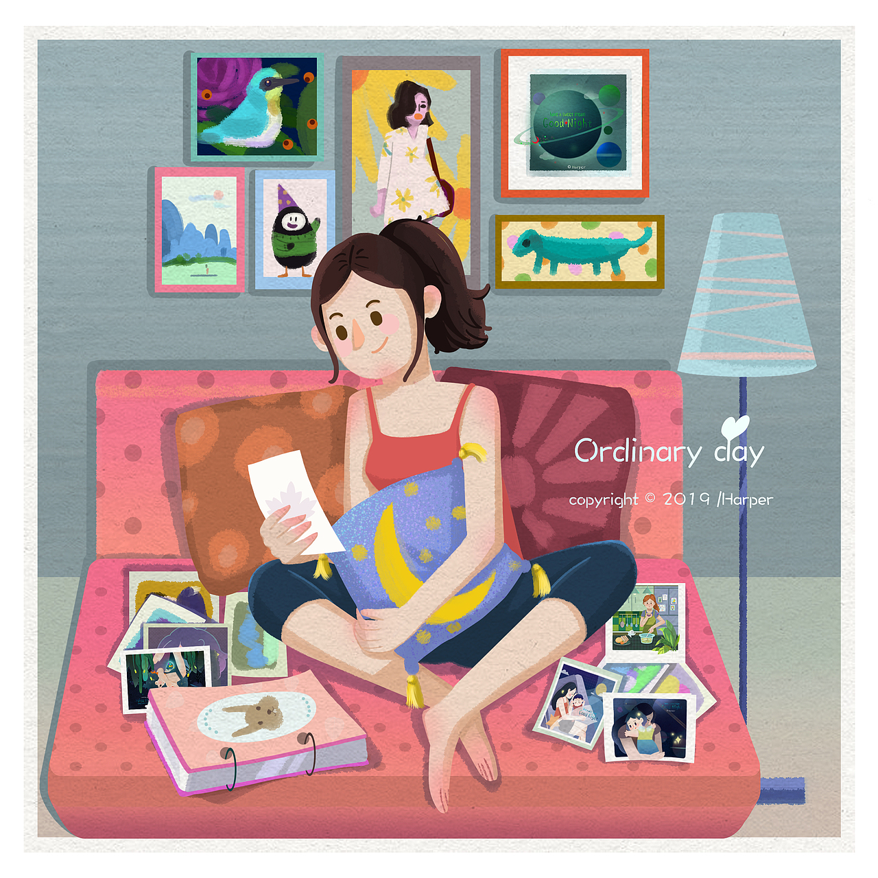 忙碌又平常的一天（图ZMTc1NDcxNTA4） - 艺术插画 - 站酷设计师Harper926原创素材 - 站酷ZCOOL