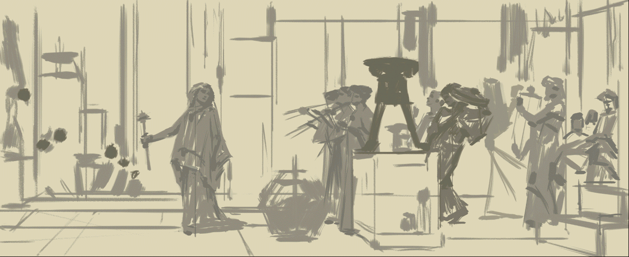 临阿尔玛过程动图（图ZMjA5MTk0OTgw） - 艺术插画 - 站酷设计师dapeng0655原创素材 - 站酷ZCOOL