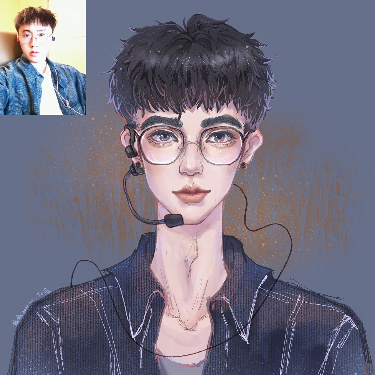 半厚涂男生|插画|创作习作|依sen - 原创作品 - 站酷 (zcool)