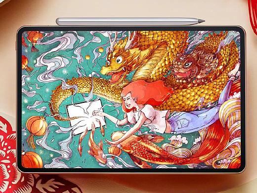 华为 MatePad Pro 2020新品宣传插画