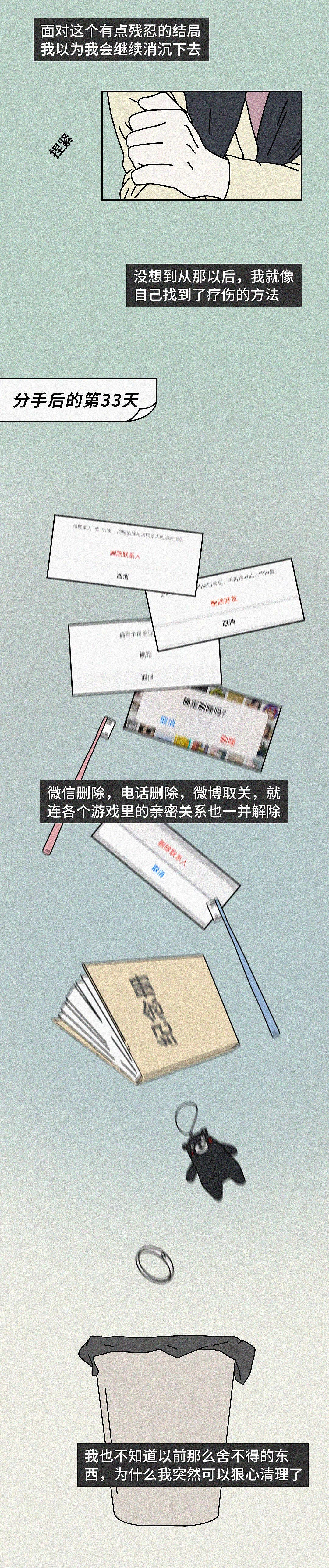 分手以后,我有在努力放下你