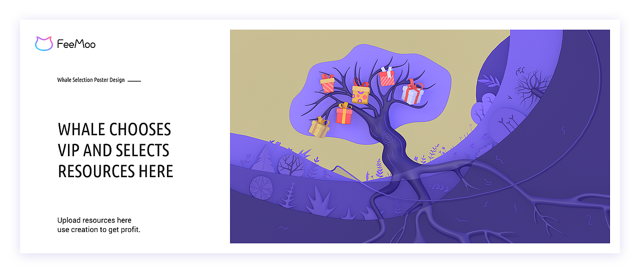 FeeMoo - Whale Selection Resource Poster（图ZMTkyMjc1MzI0） - 运营设计 - 站酷设计师刘畅Lewis原创素材 - 站酷ZCOOL