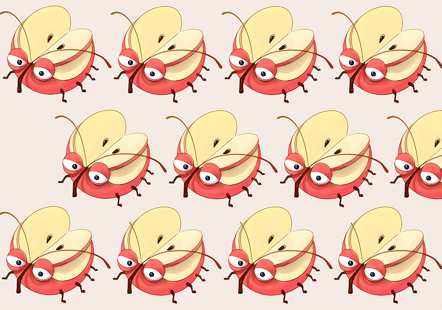 水果怪物ものがたり系列角色设计（图ZNTY5NzQ4ODQ=） - 儿童插画 - 站酷设计师耶稣一般的兔原创素材 - 站酷ZCOOL