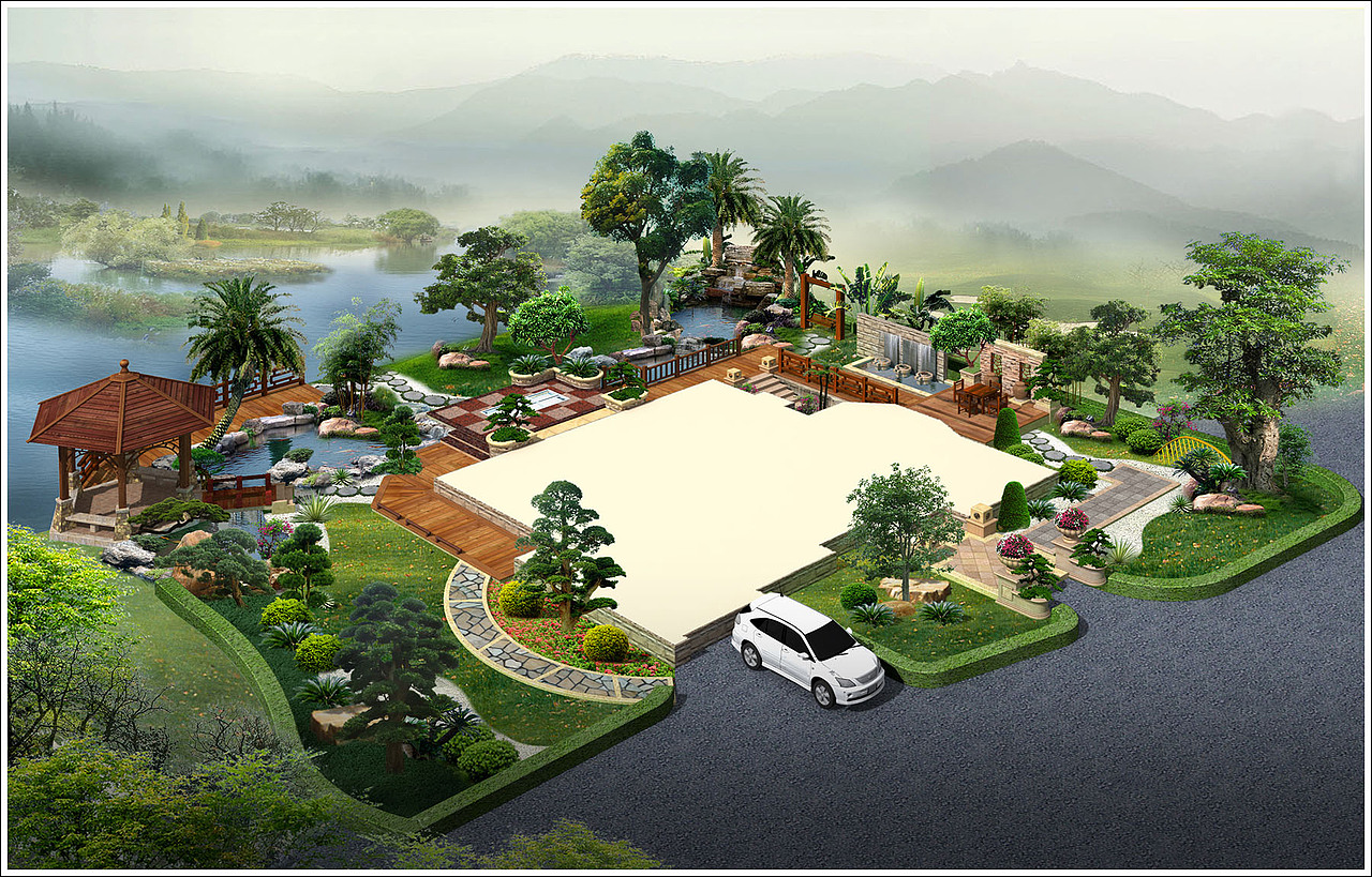 后期作品集|空间|景观设计|畅美园林_原创作品-站酷(zcool)