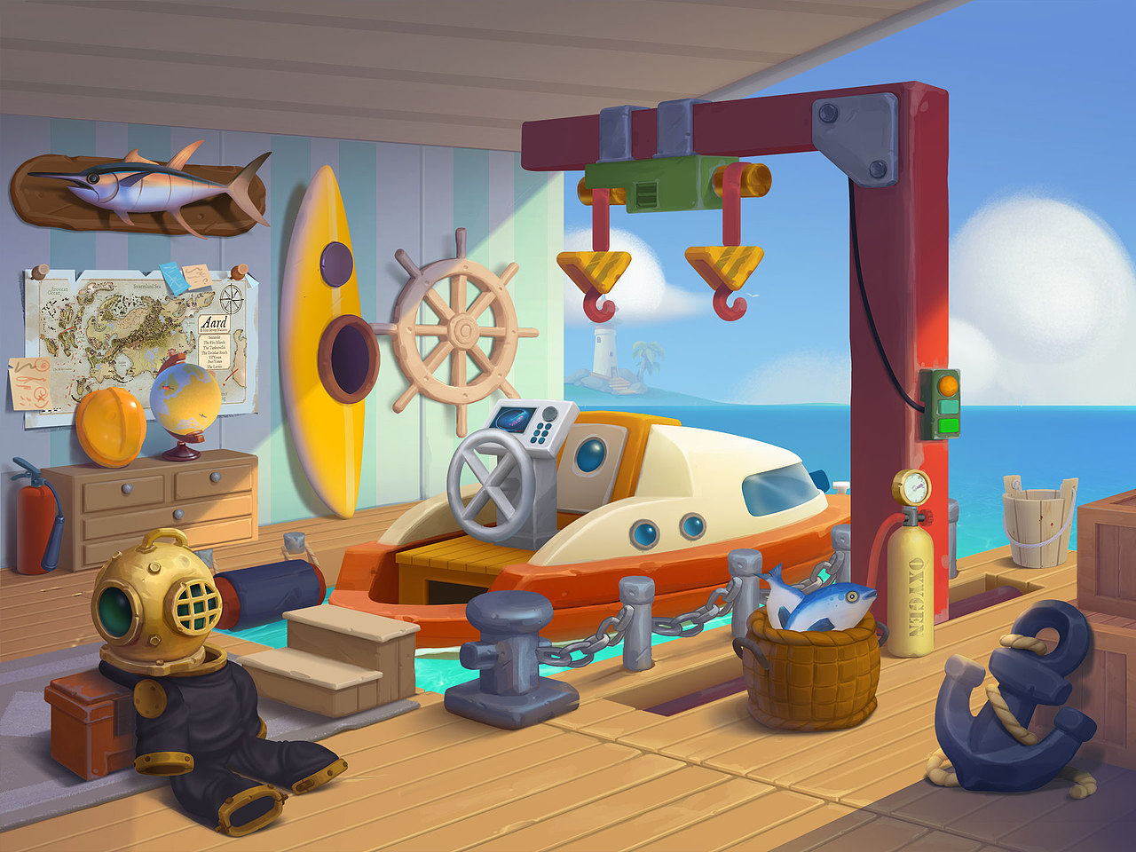 欧美风格游戏场景