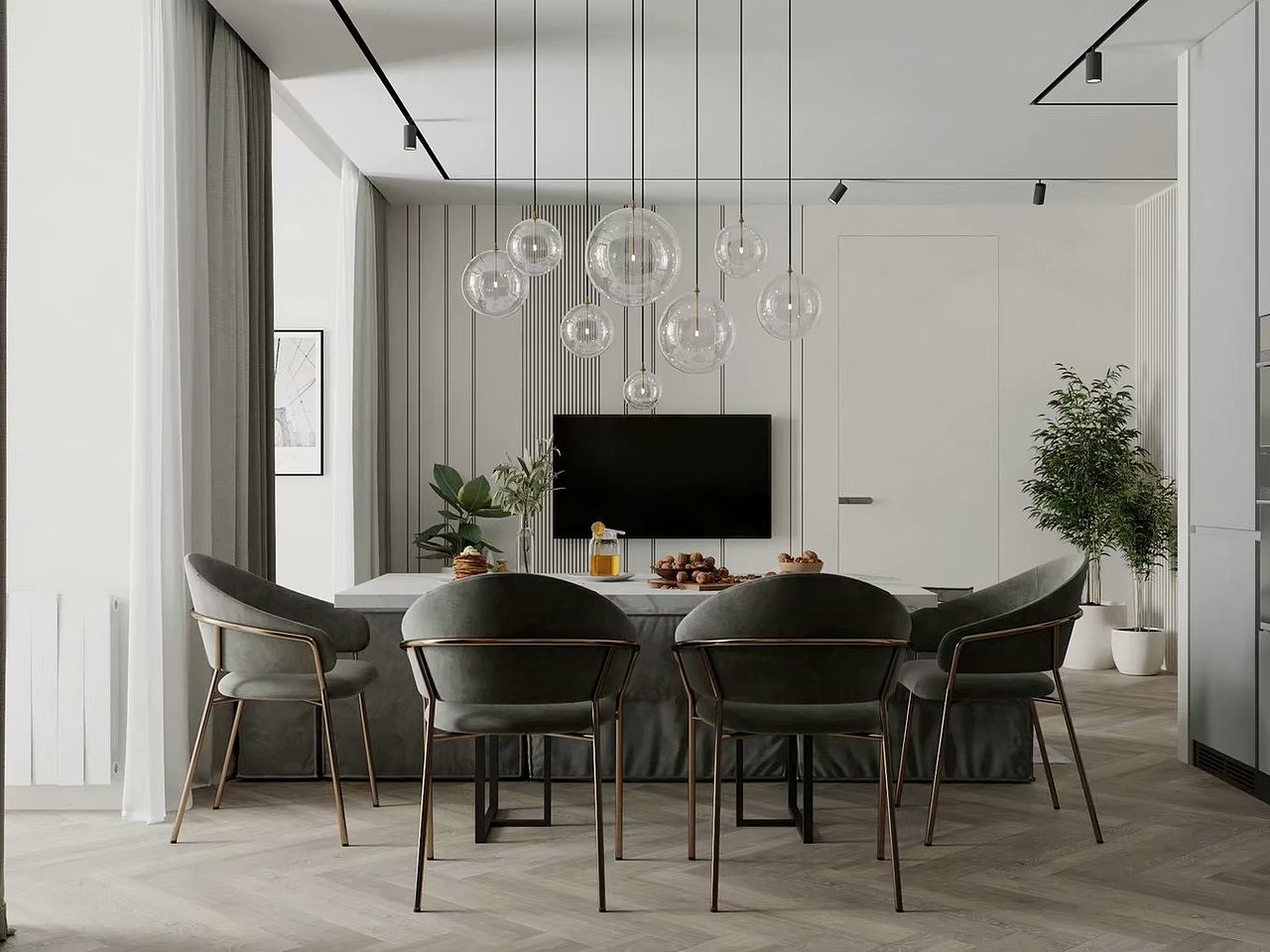 现代轻奢家装效果图