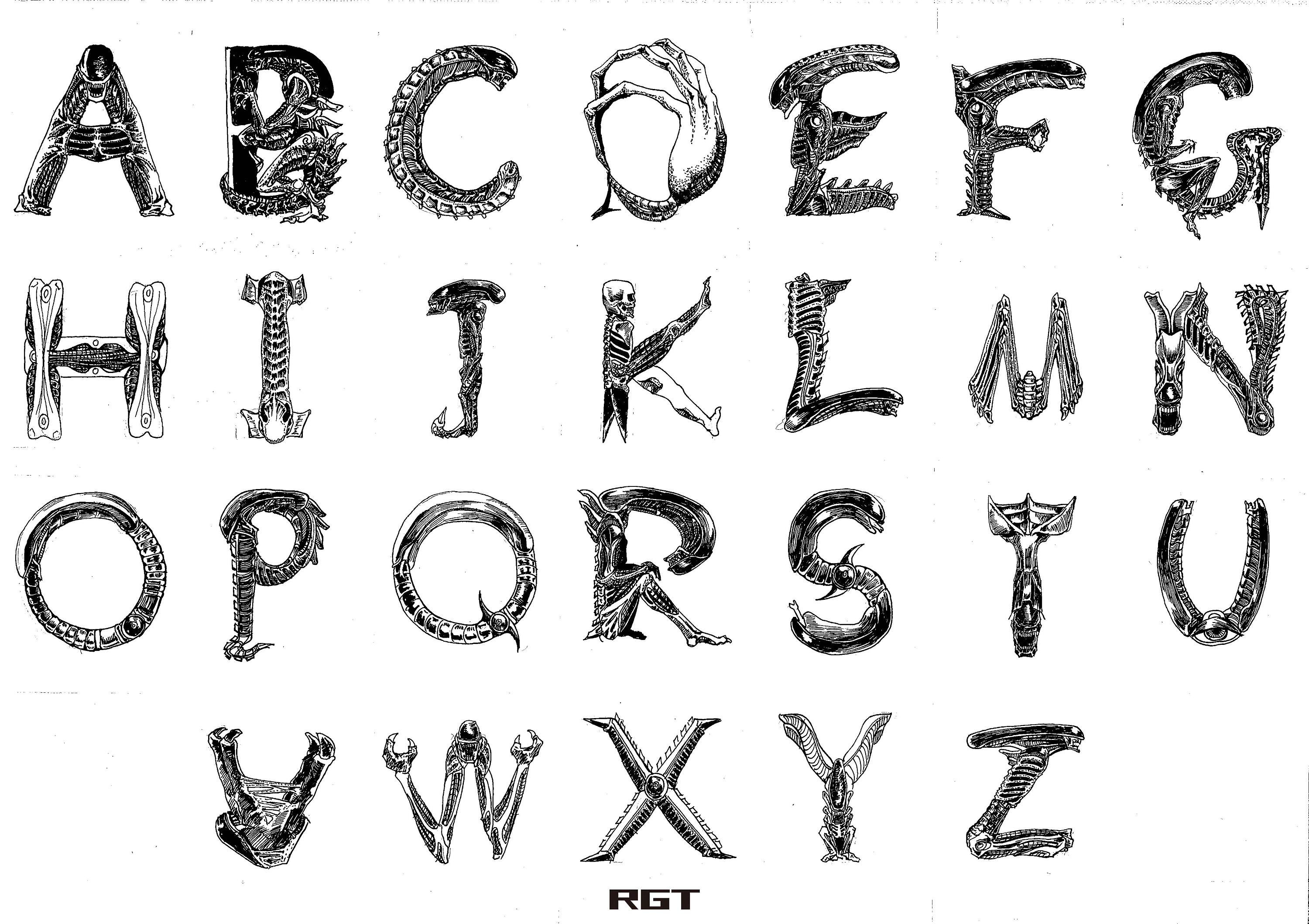 《异形》字体设计