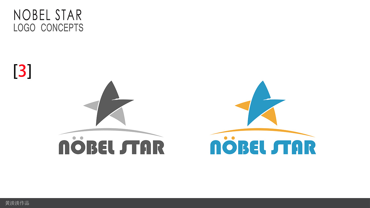 Nobel star Logo提案设计（图ZOTkwODg4NzY=） - Logo - 站酷设计师黄淡淡淡原创素材 - 站酷ZCOOL