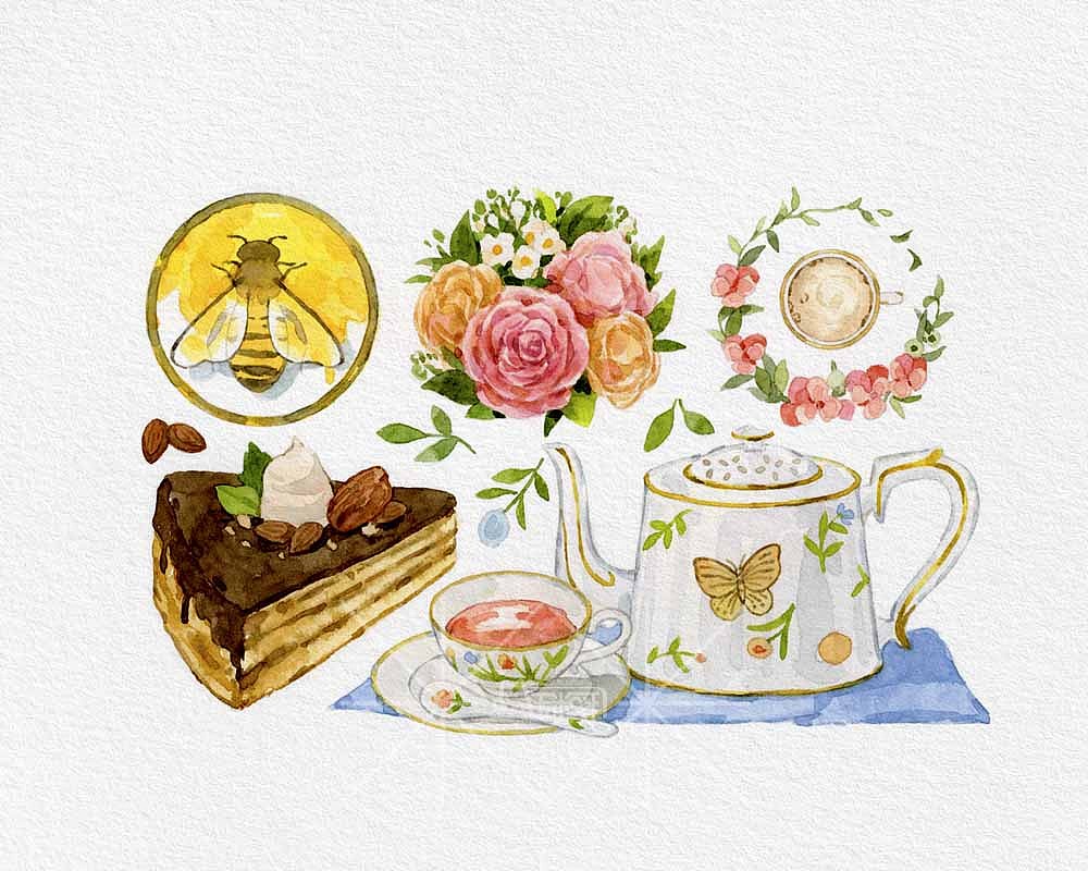 蜜柚茶时光（图ZMjM2MTcyMzA4） - 商业插画 - 站酷设计师玉米呀yumia原创素材 - 站酷ZCOOL