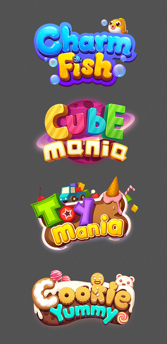 q版卡通消除游戏logo