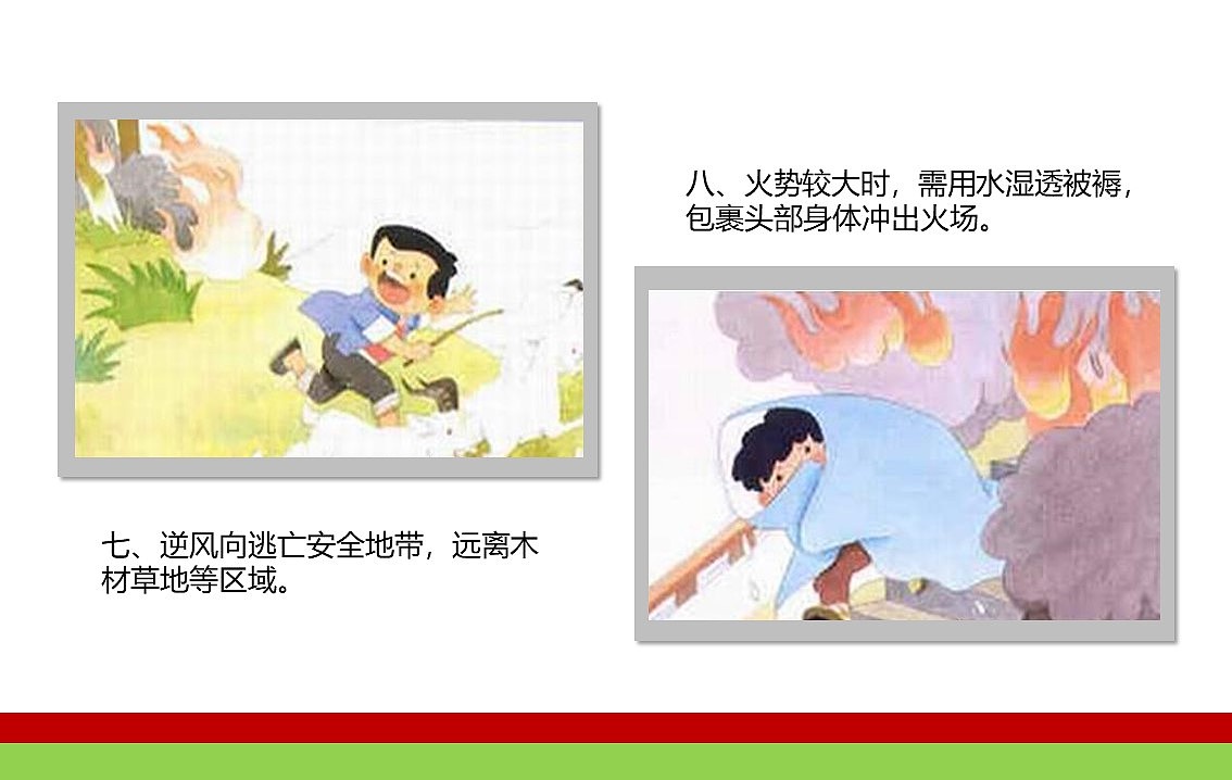 可爱卡通动画儿童消防安全知识教育培训动态PPT模板