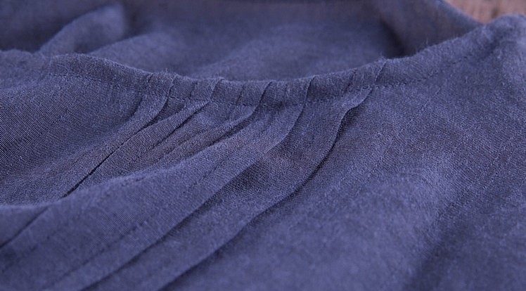 原创设计 女式冰丝棉竹节短袖文艺风格宽松t恤上衣（图ZMTAzMzE2MzI=） - 休闲/流行服饰 - 站酷设计师王善斌原创素材 - 站酷ZCOOL