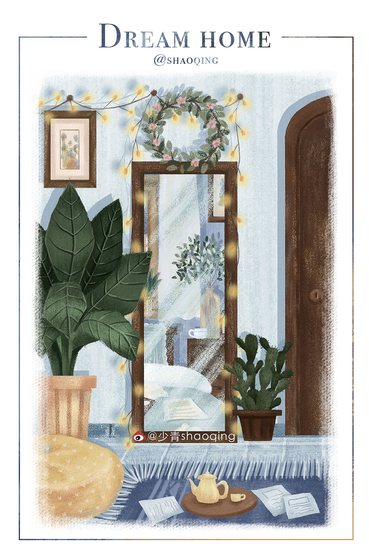 【向往的家】（图ZMTY1MDQyMDMy） - 商业插画 - 站酷设计师少青shaoqing原创素材 - 站酷ZCOOL