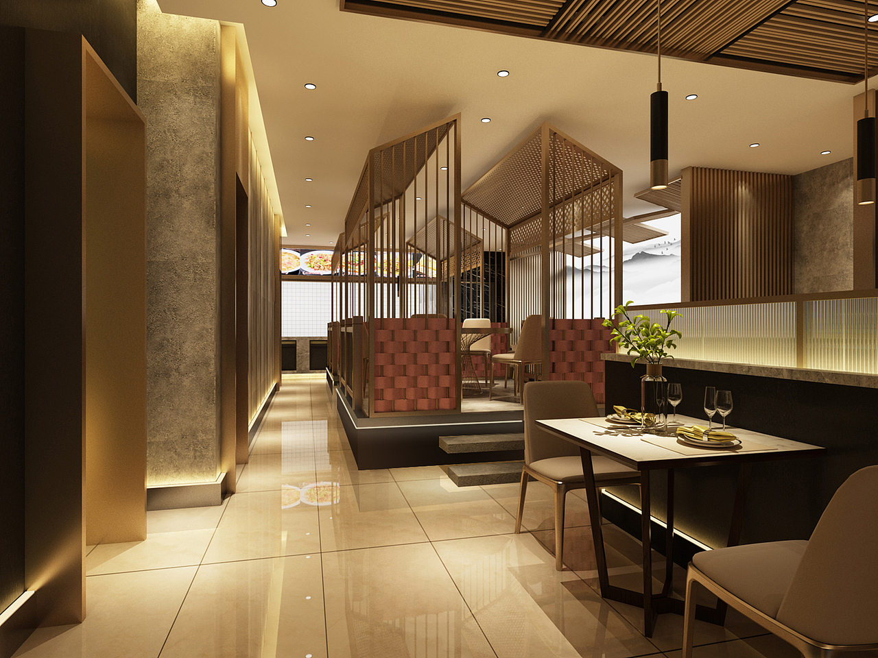 阿婆印象湖南土菜馆空间设计