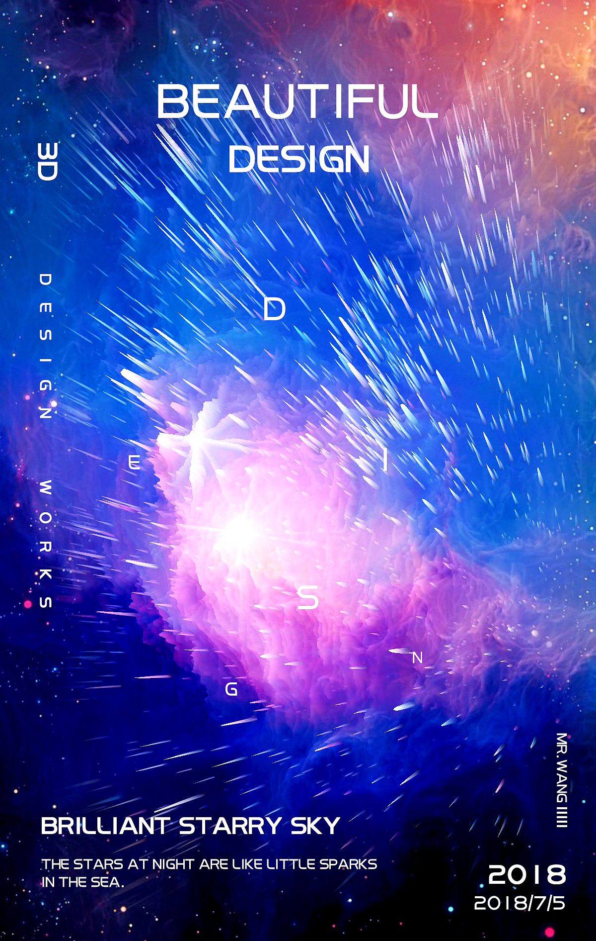 梦幻星空（图ZMTIwNDg3ODU2） - 海报 - 站酷设计师90设计湿原创素材 - 站酷ZCOOL