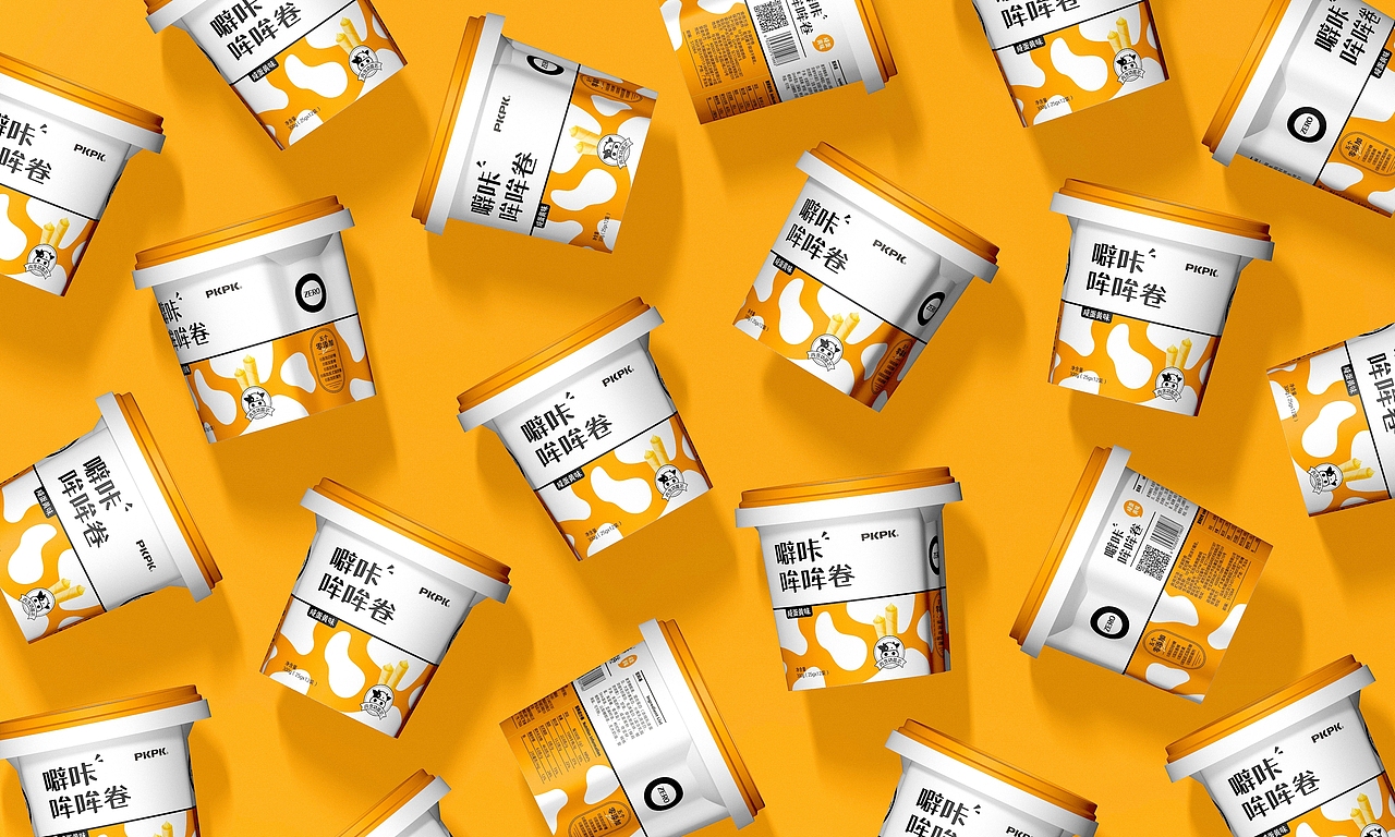 噼咔哞哞卷 丨 食品包装设计
