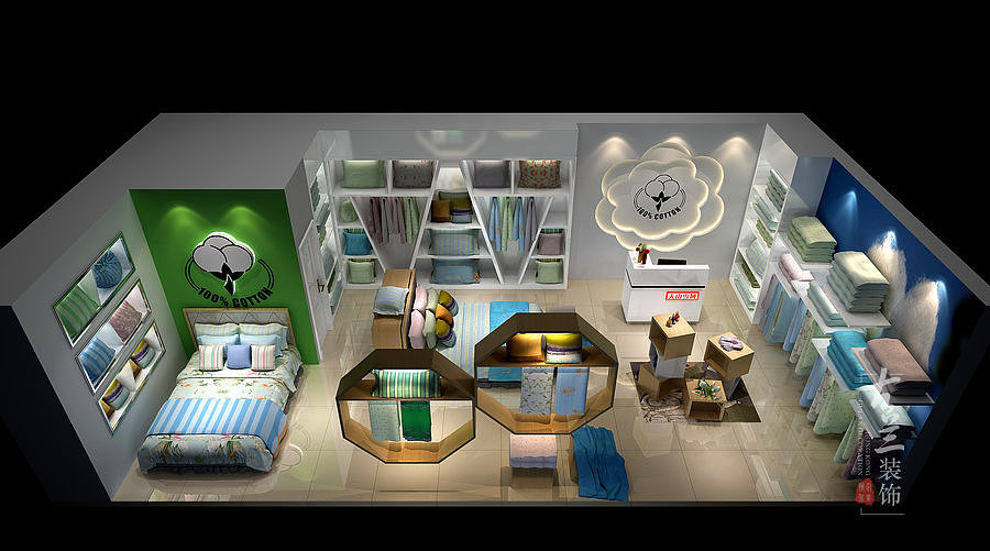 【天山雪域家纺】-成都家纺店设计,成都体验店设计