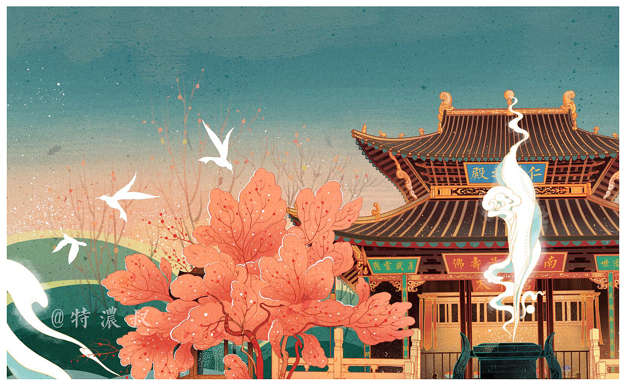 昆明金殿/线上教学案例（图ZMTI5MDA5NDI0） - 商业插画 - 站酷设计师特浓TN原创素材 - 站酷ZCOOL