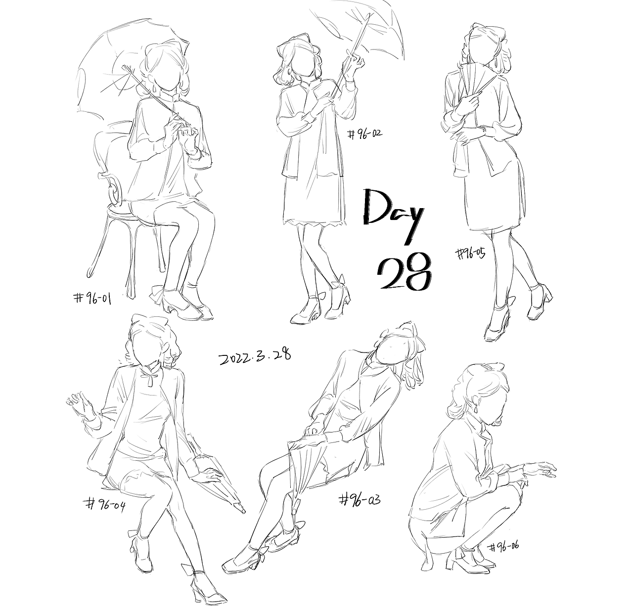 #速写60天挑战赛#day28@速写班长（图ZMjk0NzUwODg0） - 创作习作 - 站酷设计师快乐废物小熊原创素材 - 站酷ZCOOL