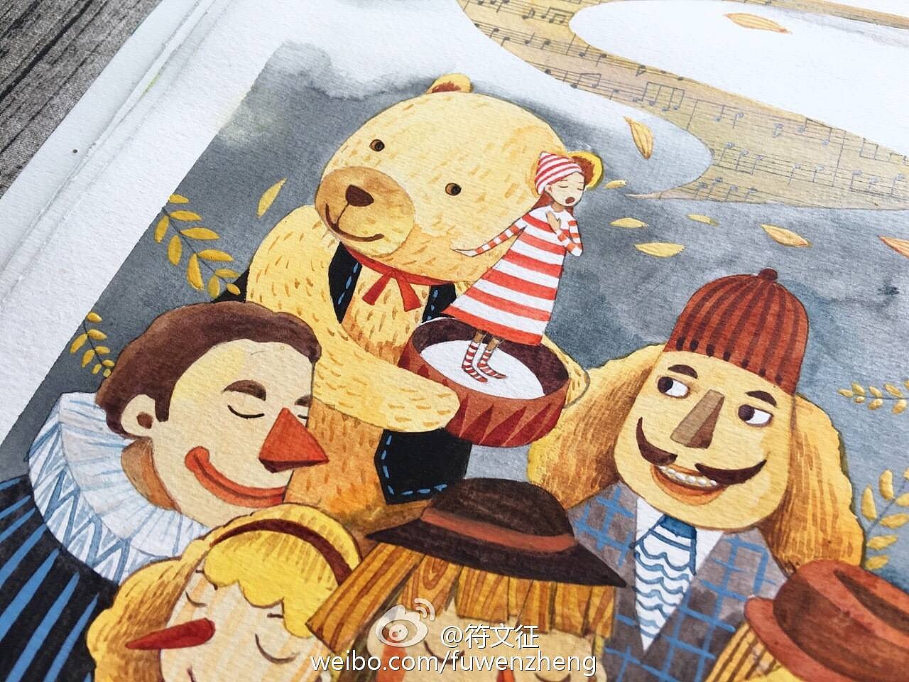 《木头王国的歌声》插图，细节图（图ZNDg4NTQ4MTY=） - 儿童插画 - 站酷设计师符文征原创素材 - 站酷ZCOOL