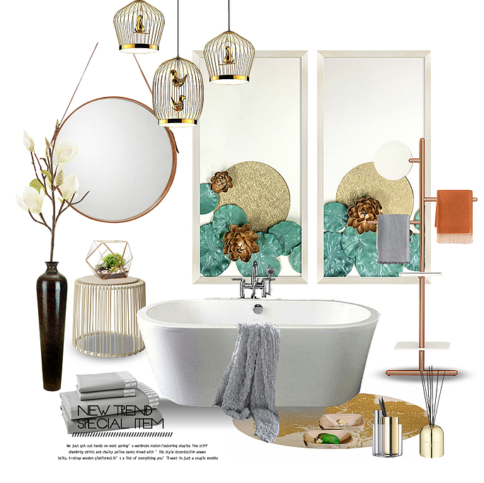 原创作品：实物画；装饰画、效果图、国画、大堂挂画、饰品、摆件、软装配画、室内设计、整体软装、圆框 #（图ZNjk5MDk2Njg=） - 概念设定 - 站酷设计师集恒工艺Fanny原创素材 - 站酷ZCOOL